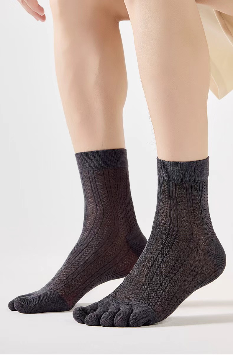 CALCETINES 5 DEDOS BAMBU NEGRO